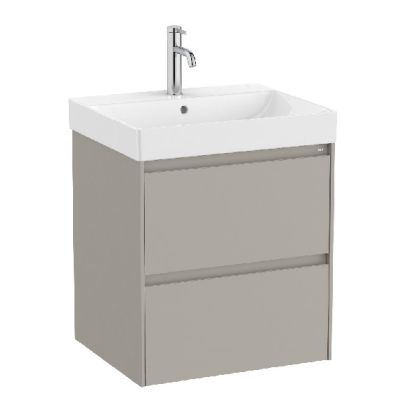 ROCA ONA 55 Мебел Unik с две чекмеджета и умивалник Sand Grey 