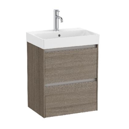ROCA ONA COMPACT 50 Мебел Unik с две чекмеджета и умивалник Dark Elm 