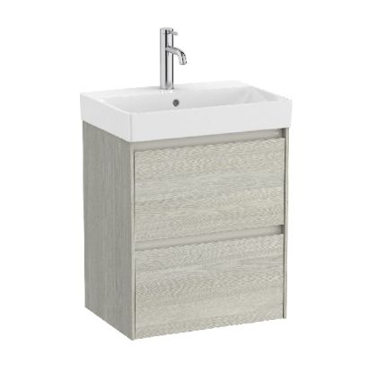 ROCA ONA COMPACT 50 Мебел Unik с две чекмеджета и умивалник Светъл Дъб 