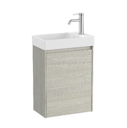 ROCA ONA COMPACT 45 Мебел Unik с една врата и умивалник Светъл Дъб 