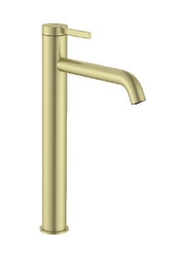 ROCA ONA Висок смесител за умивалник с клик-клак Brushed Brass Злато 