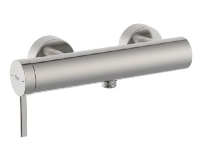 ROCA ONA Стенен смесител за душ Stainless Steel Finish 