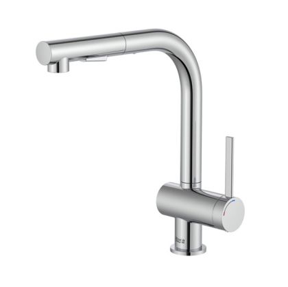 ROCA ONA Смесител за кухня с въртящ изтеглящ се чучур с две функции хром 
