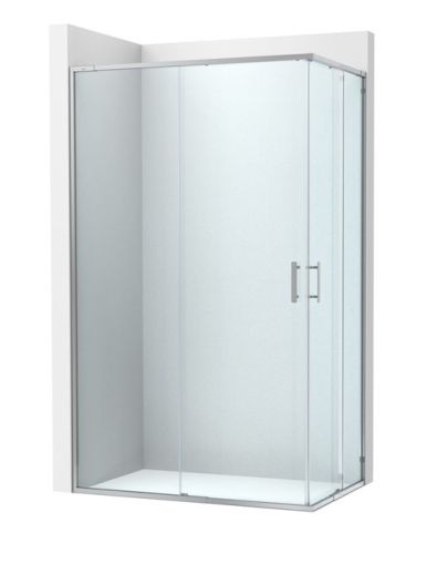 Roca Victoria Plus L2 - с 1 плъзгаща врата + 1 фиксиран панел 70см Хром   