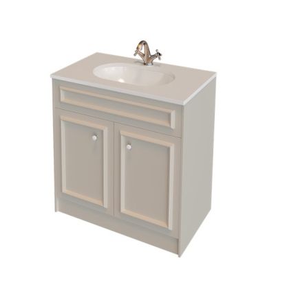 PVC Честър Долен шкаф за баня 80см