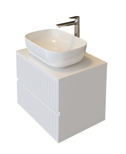 PVC Страйп Долен шкаф за баня 60см