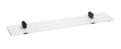 BEMETA ORGANIC BLACK Стъклена полица 60см