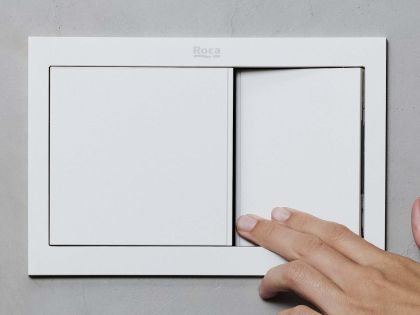 DUPLO S Бутон за вградено казанче PS1 Dual бял