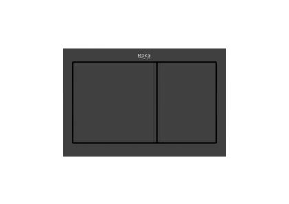 DUPLO S Бутон за вградено казанче PS1 Dual черен мат