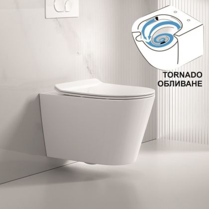 Стенна тоалетна чиния ICC  5237 TORNADO