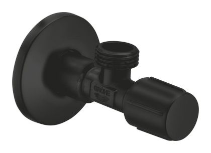 Ъглов вентил, 1/2", черен мат 1023422430