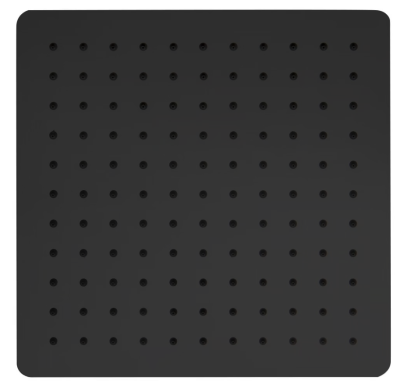 LOTUS SQ Душ колона с чучур, пита и подвишен душ - Черен Мат