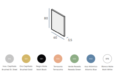 MIX Луксозно огледало MT  с цветна рамка 60х80см
