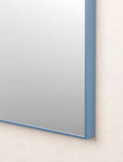 LINE Луксозно огледало със цветна рамка и LED осветление 100х80см