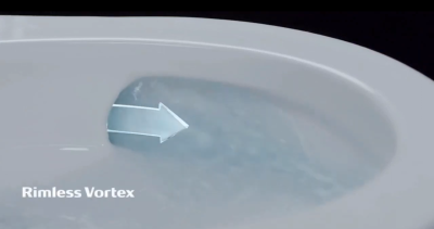 ONA Стенна тоалетна  VORTEX с конструкция DUPLO, капак плавно затваряне