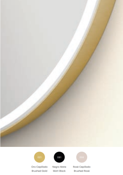 SWING Луксозно огледало MT  с LED осветление и цветна рамка 50/90см