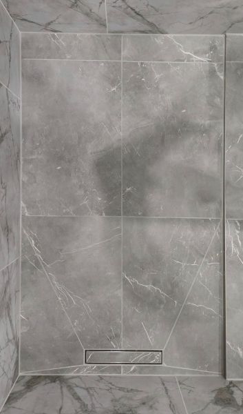 FLIPDRAIN Линеен сифон 30 със сух и воден затвор неръждаема стомана - Хром Мат