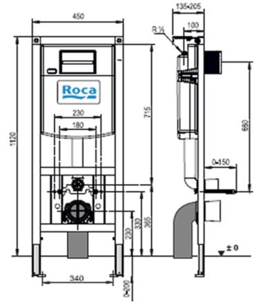 ONA Стенна тоалетна с конструкция DUPLO S Compact и капак плавно затваряне