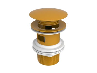 Клик клапан, универсален ø 65 с преливник, покритие Honey Yellow