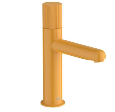 NU Смесител за умивалник с ръкохватка STRIPES в цвят Honey Yellow