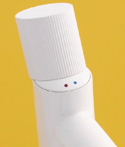 NU висок смесител за умивалник с ръкохватка STRIPES XL в цвят Glossy White