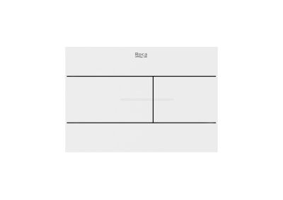 DUPLO S Бутон за вградено казанче PS2 Dual бял мат