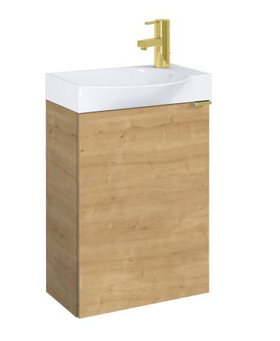 Мебел за баня или тоалетна ROCA Micro Unik, цвят светъл дъб