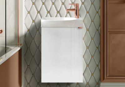 Мебел за баня или тоалетна ROCA Micro Unik, цвят зелен мат