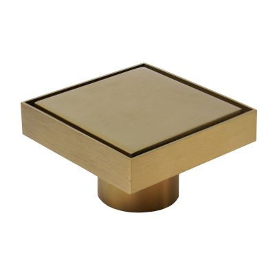 FLIPDRAIN Точков сифон 10x10 със сух и воден затвор неръждаема стомана - Brushed Gold
