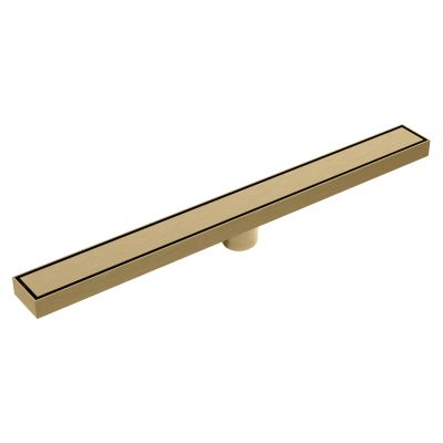 FLIPDRAIN Линеен сифон 60 със сух и воден затвор неръждаема стомана - GOLD MATT