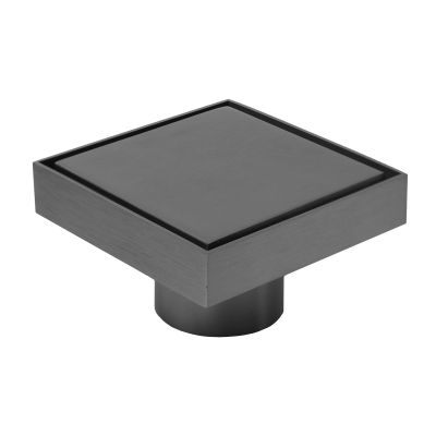 FLIPDRAIN Точков сифон 10x10 със сух и воден затвор неръждаема стомана - Brushed Grey