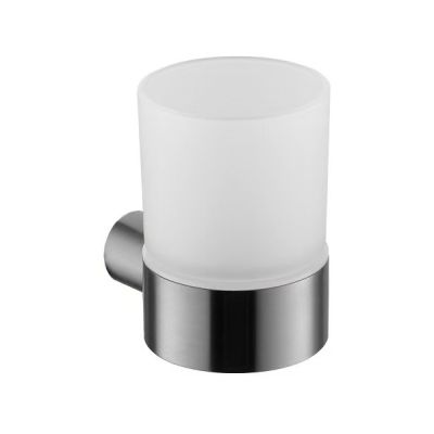 LOTUS стъклена чаша за баня СИВ МАТ