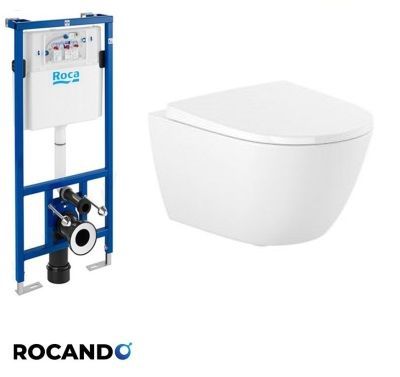 ONA Стенна тоалетна с конструкция DUPLO, капак плавно затваряне