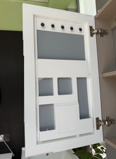 ALUMINA Горен шкаф с осветление 680/600/130 СВЕТЛО СИВ