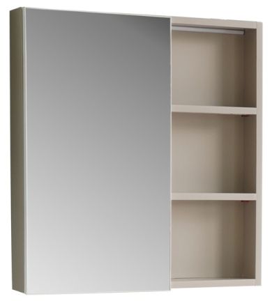 ALUMINA Горен шкаф с осветление 680/600/130 ТЪМНО СИВ