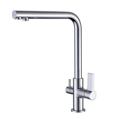 LOTUS кухненски смесител с прав чучур за пречистена вода хром