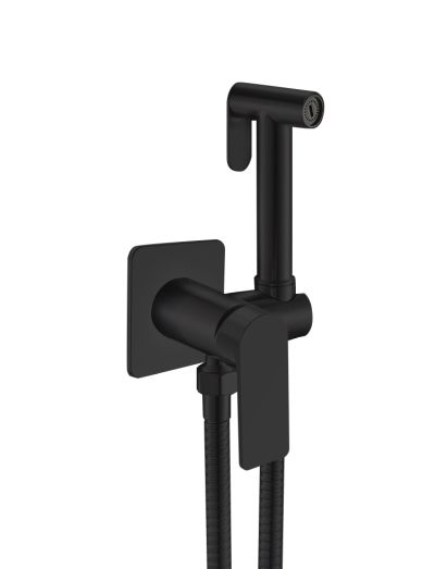 Комплект смесители LOTUS BLACK МАТ вграден душ