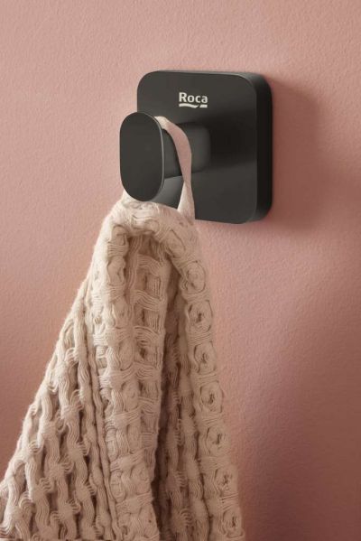 Roca Victoria единична закачалка, цвят черен мат