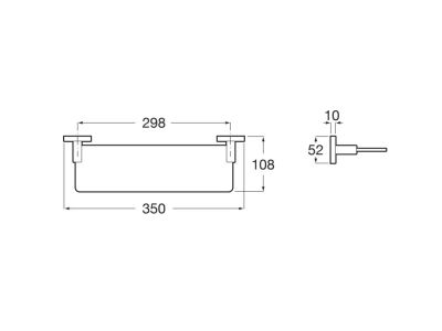 Roca Victoria Стъклена полица