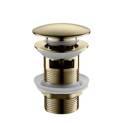 Комплект смесители LOTUS GOLD МАТ с клапан и сифон