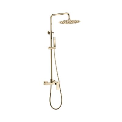 Комплект смесители LOTUS GOLD МАТ  душ-колона