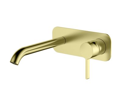 URBAN FLOW едноръковхатков вграден смесител за умивалник, цвят матирано злато