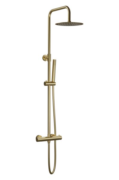 URBAN FLOW двупътна термостатична душ-колона, цвят злато