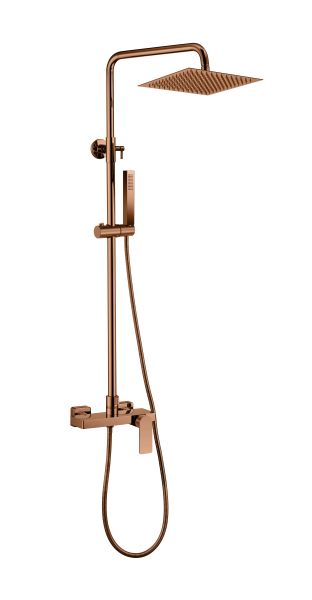 LOTUS SQ Душ-пита 30 / 30  SLIM неръждаема стомана покритие ROSE GOLD