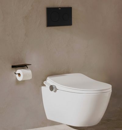 ONA In-Wash Комплект стенна тоалетна с електронно биде, капак с плавно затваряне и подряване и структура DUPLO S Smart