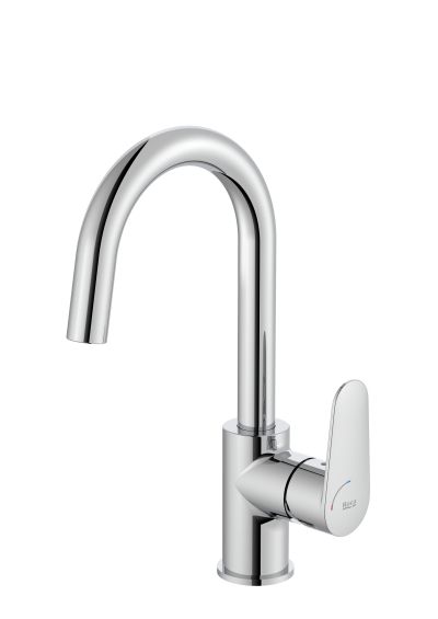 Смесител за умивалник Roca Victoria Plus с въртящ се чучур, подходящ за умивалници за баня