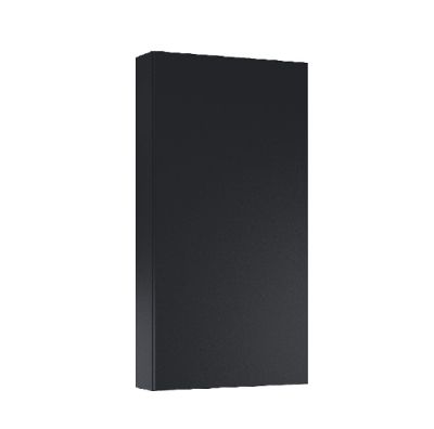 ROCA EXTRA Колона за баня с една вратичка 400мм на 126мм дълбочина Черен Гланц 