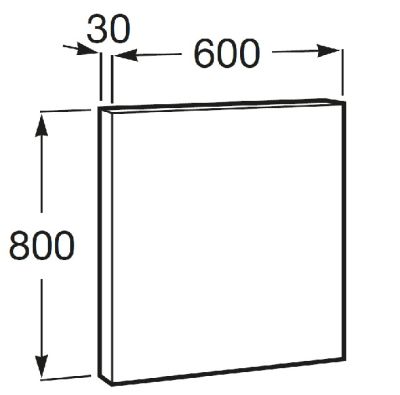 LUNA Огледало за баня 60 х 80 с амбиентно осветление