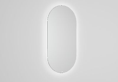 ROCA LUNA Овално огледало с LED амбиентно осветление 45см 