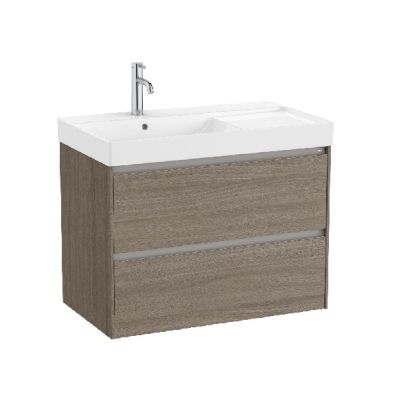 ROCA ONA 80 Мебел Unik с две чекмеджета и умивалник Dark Elm 